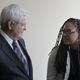 Newt Gingrich and Ava DuVernay in a behind the scenes image from 13TH (Photo: Netflix)